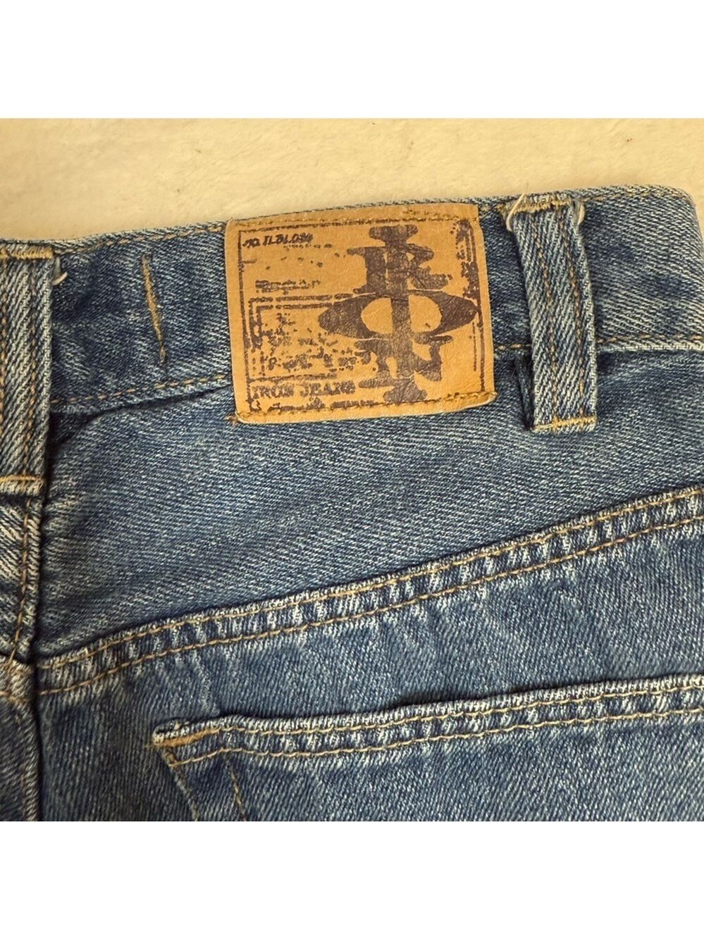 Y2K Baggy Jeans, Wide Leg, Mid Rise, Carpenter/Skater style, Petite/Ankle Crop - Picture 10 of 12